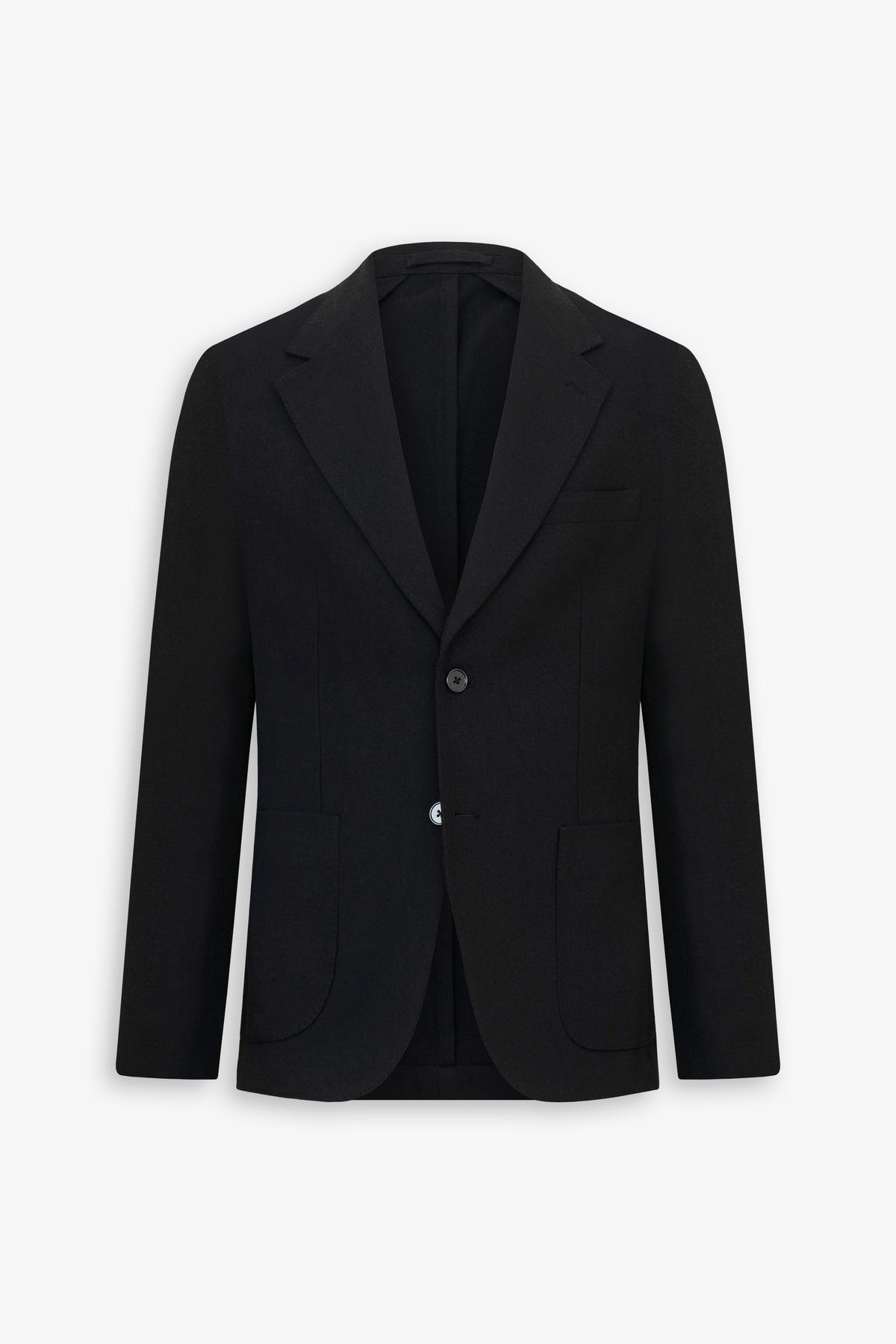 Giacca misto lana Herringbone nera