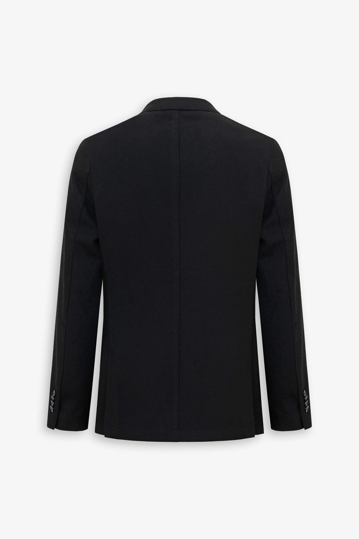 Giacca misto lana Herringbone nera