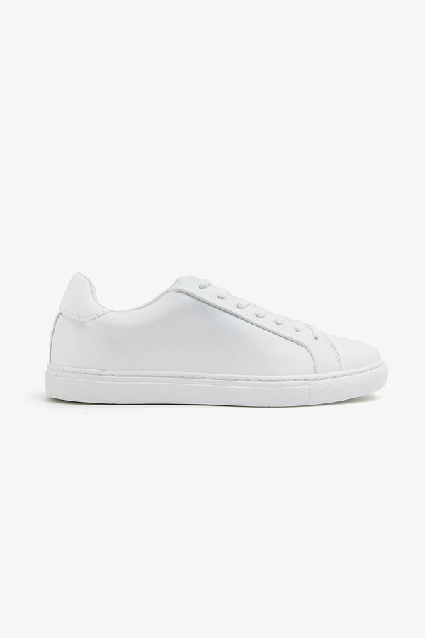 Sneakers in ecopelle bianca-Dan John