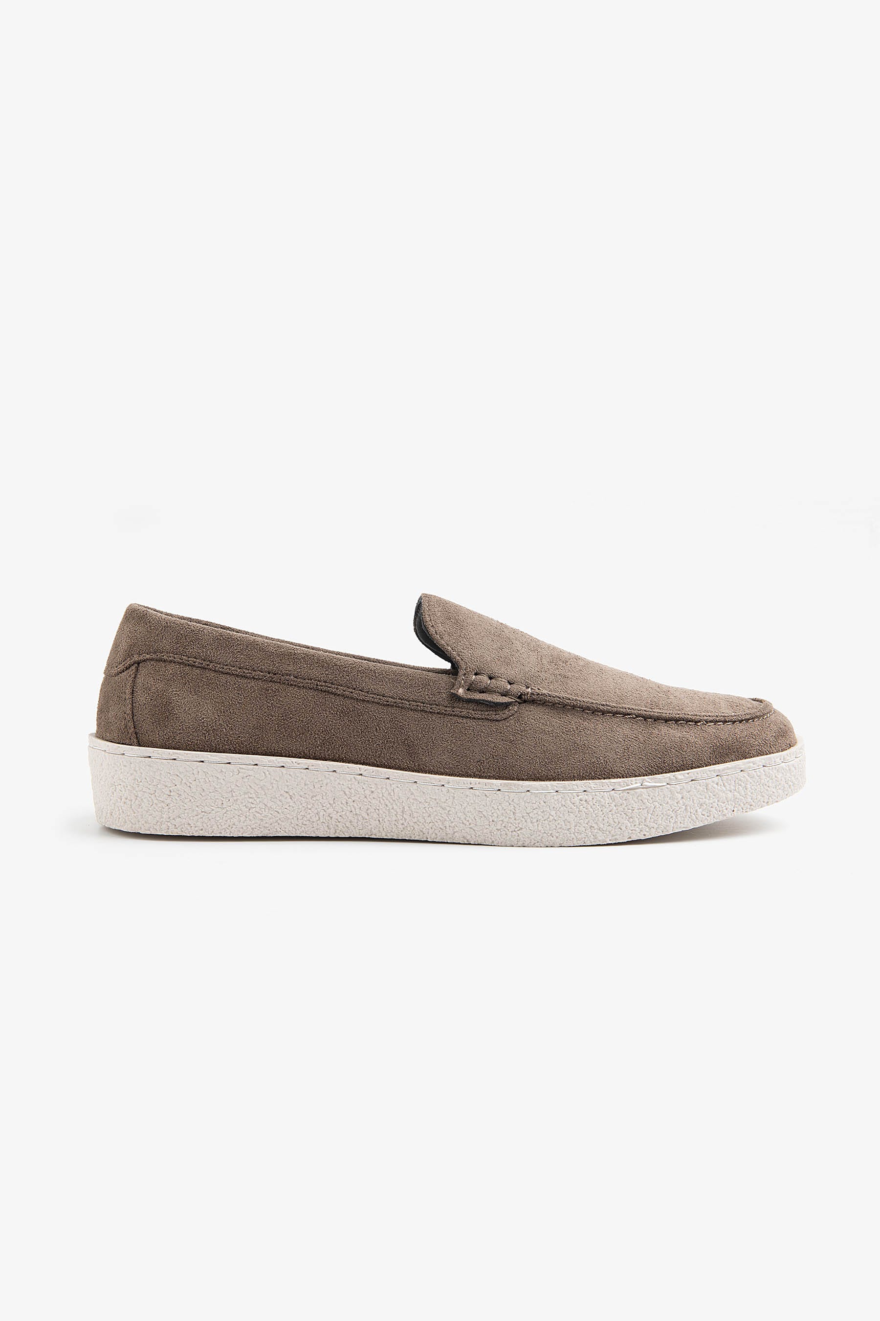 Mocassino ecosuede tortora-Dan John