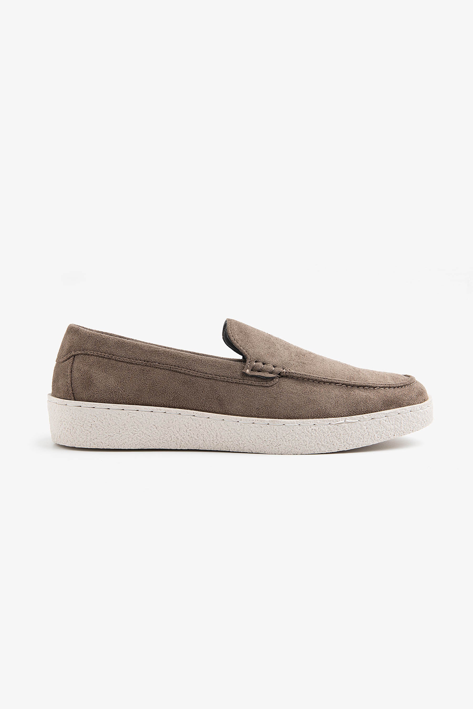 Mocassino ecosuede tortora