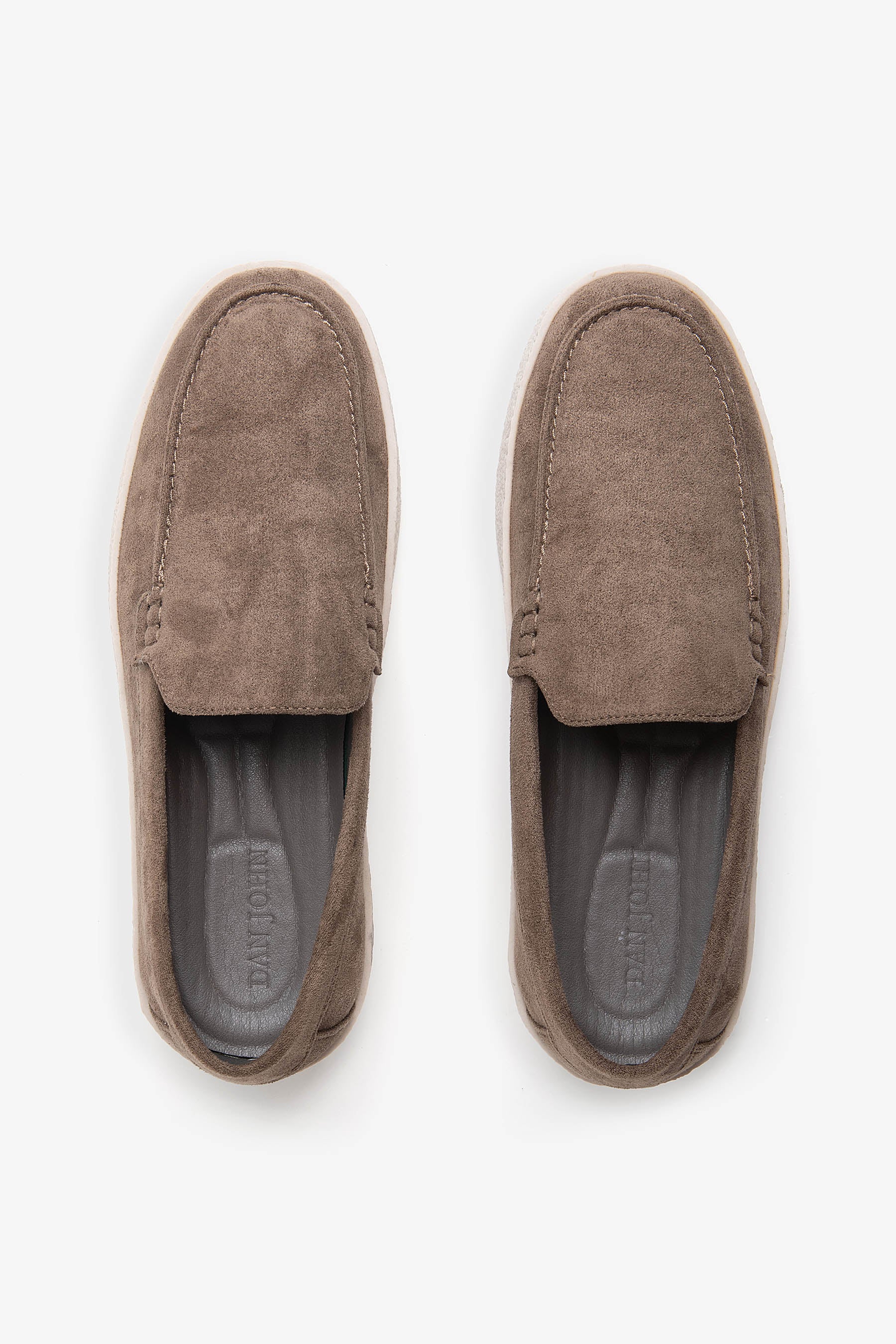 Mocassino ecosuede tortora