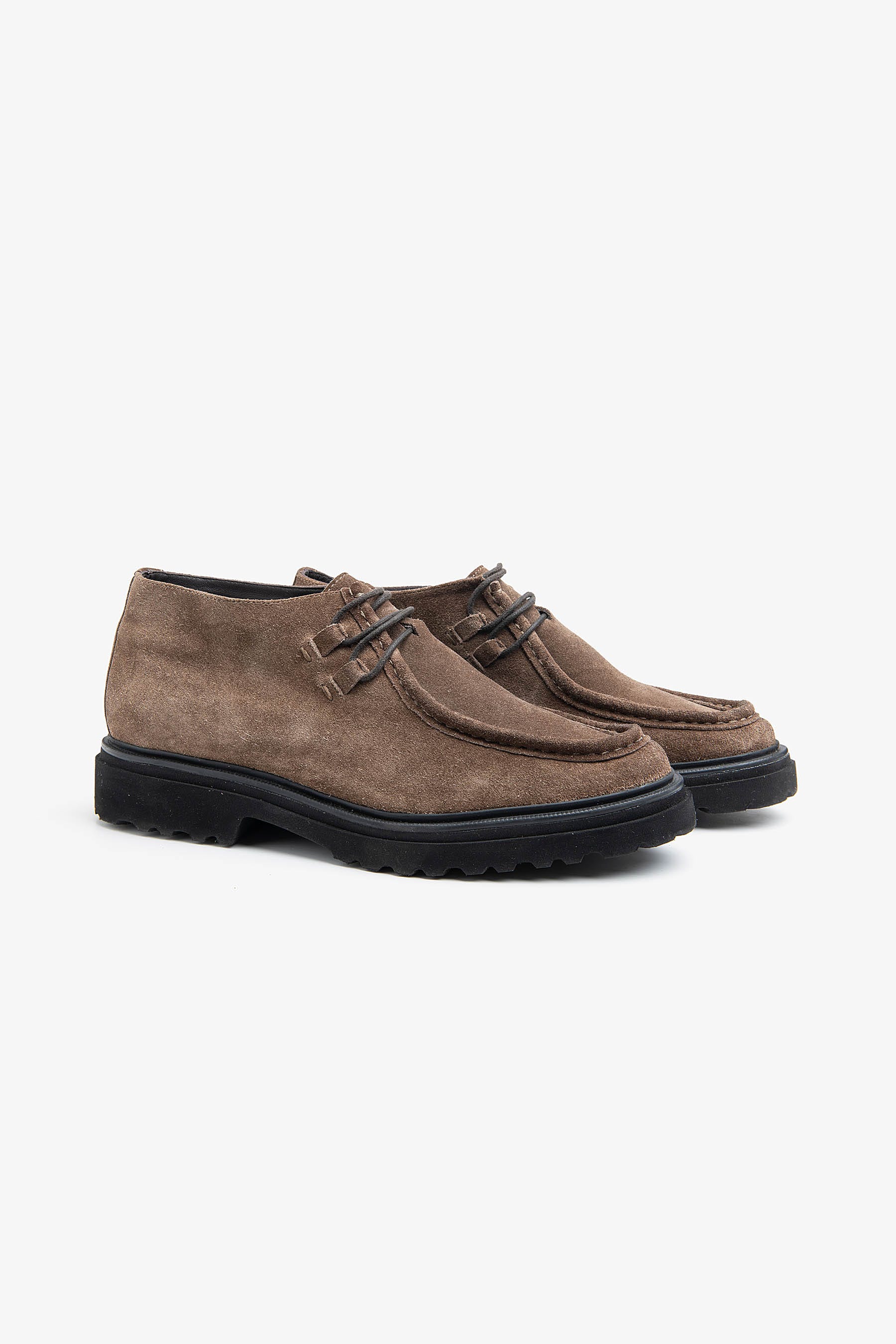 Stivaletto ingegnere suede tortora-Dan John