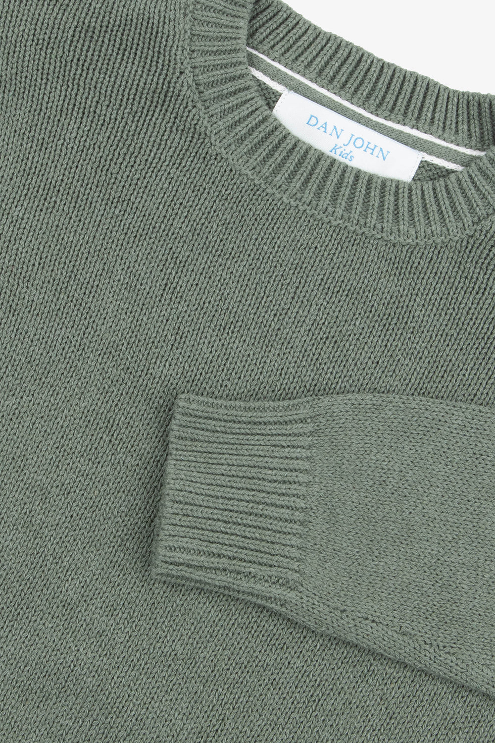 Maglia girocollo rasata verde Kids