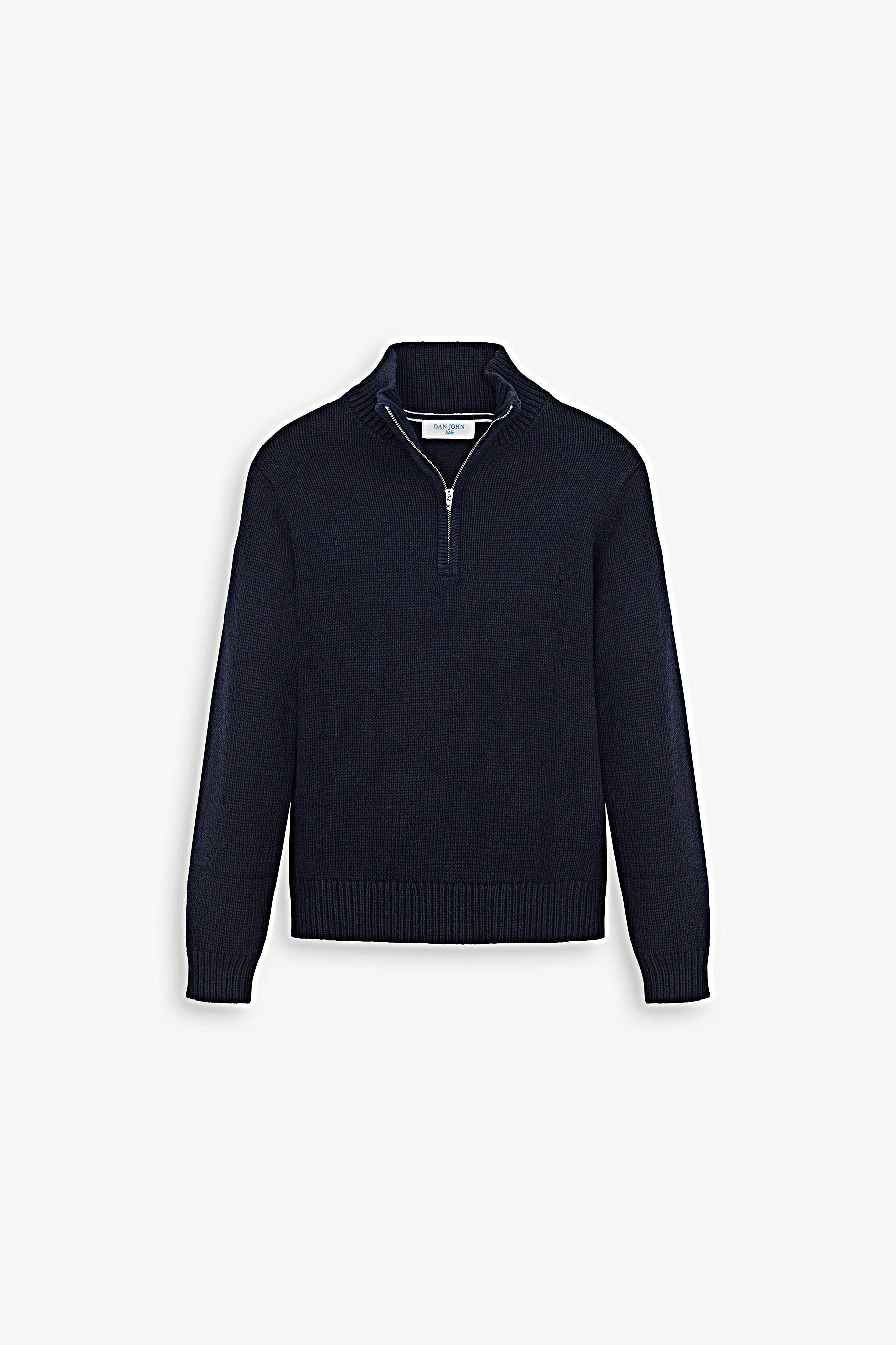 Maglia half zip blu Kids-Dan John