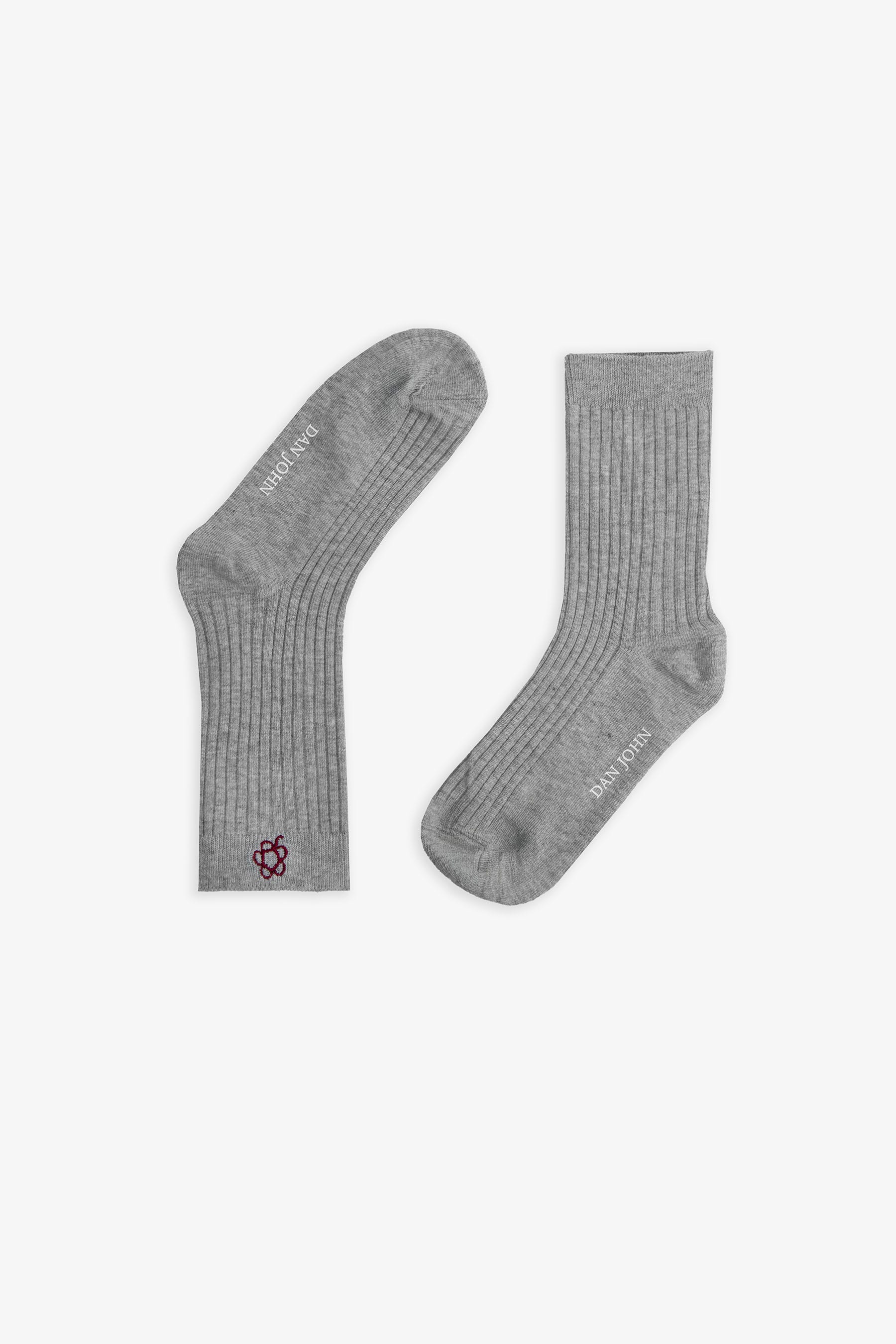 3-pack calza lunga a costina grigio chiaro Kids-Dan John