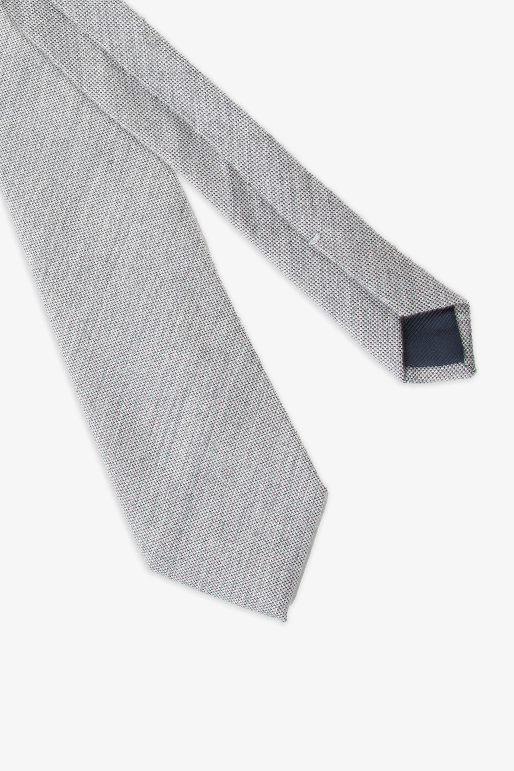 Cravatta effetto flanella grigio chiaro-Dan John
