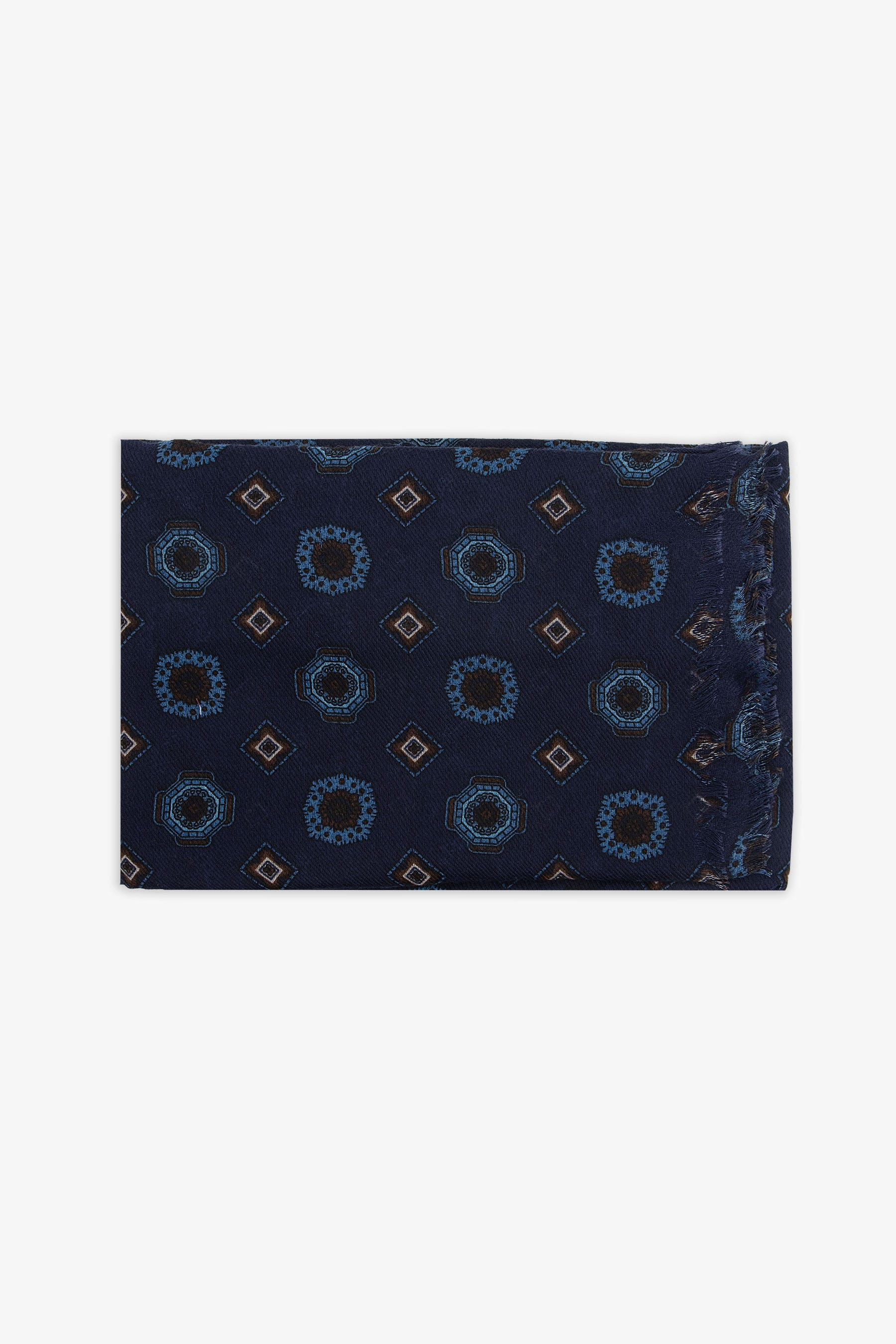 Pashmina disegno geometrico blu-Dan John