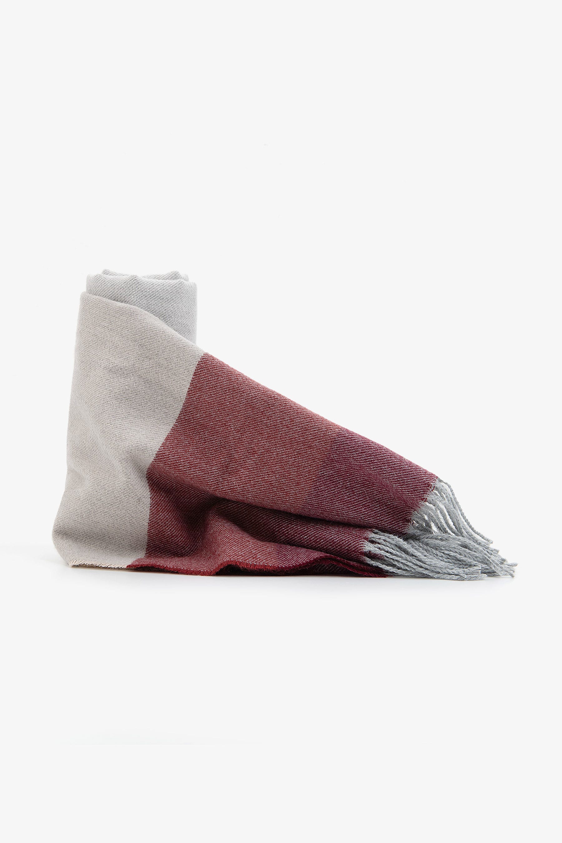 Pashmina color block bordeaux-Dan John