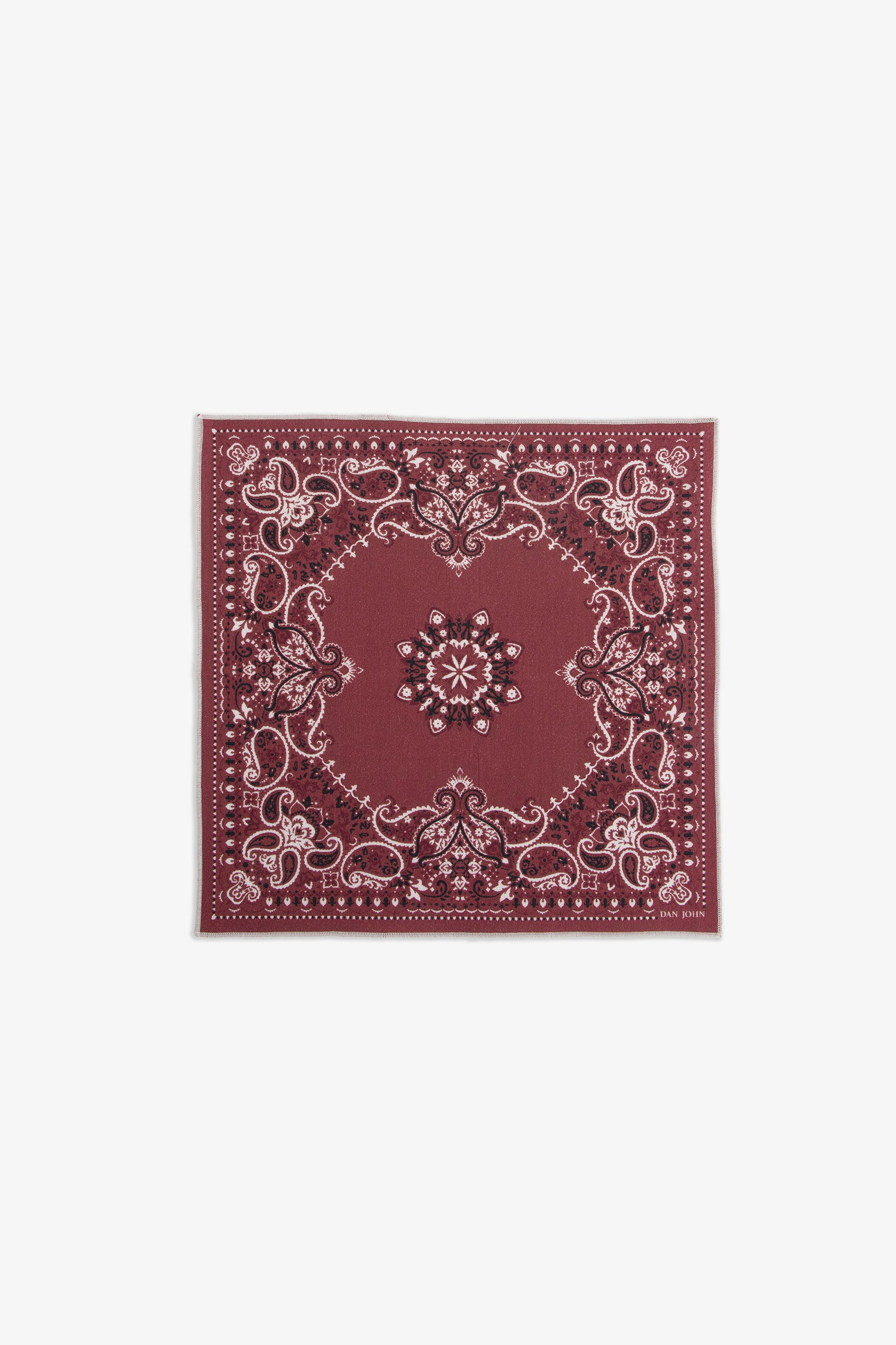 Pochette disegno cashmere bordeaux-Dan John