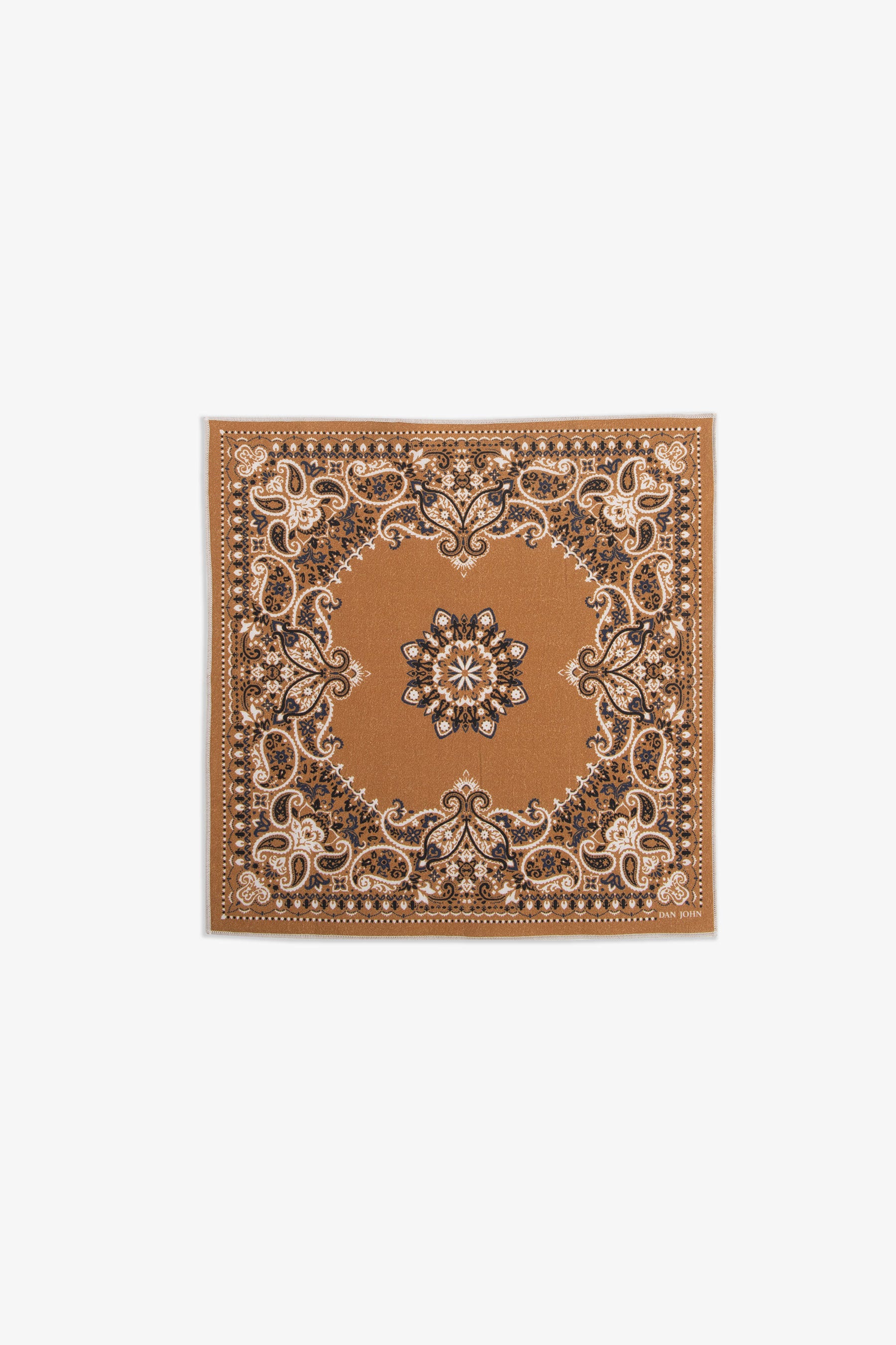 Pochette disegno cashmere ocra-Dan John