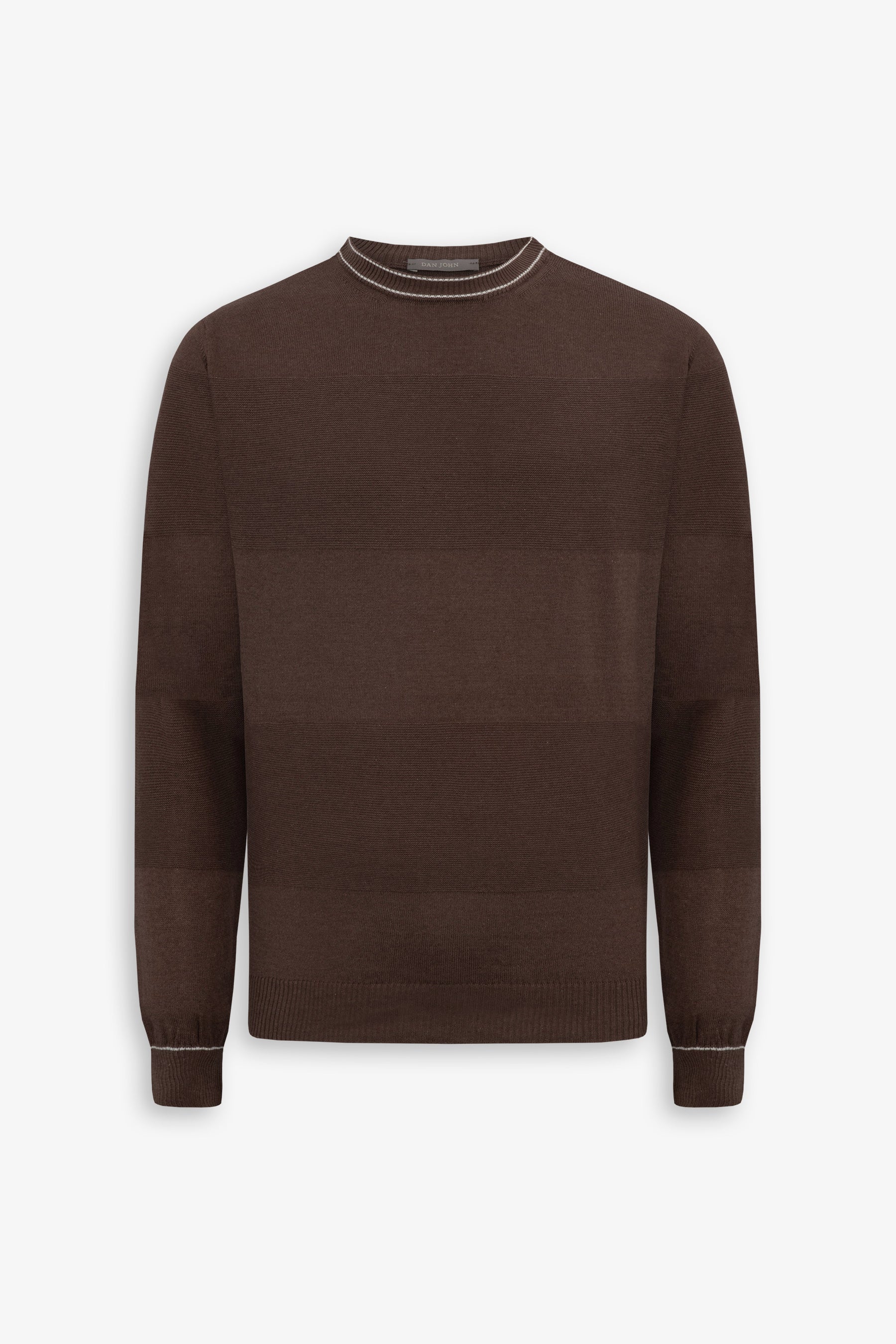 Maglia girocollo color block terra-Dan John